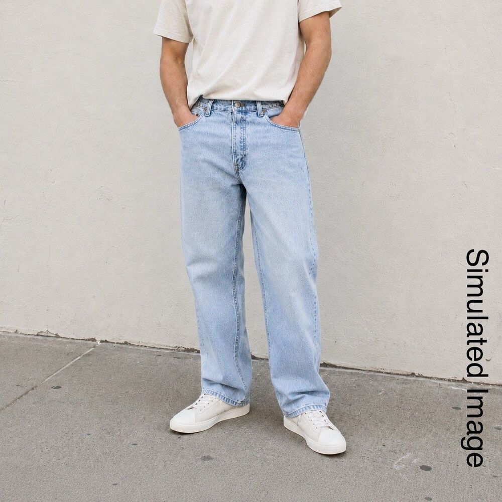 Vintage 1998 Levi’s 550 Jeans Mens 33x32 Light Wash Relaxed Fit Y2K